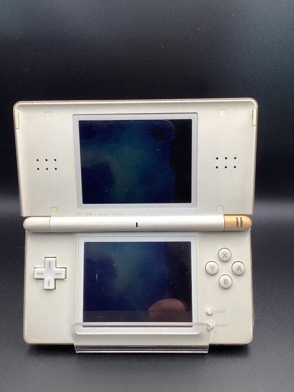 Nintendo DS Lite White USG-001 Powers On Bad Top Display New Battery USA AS-IS